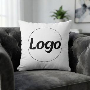 Custom Business Company Logo Promotional Branded Throw Pillow