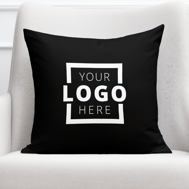 Custom Business Company Logo Promotional Branded Throw Pillow (Creator Uploaded)