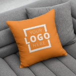 Custom Business Company Logo Promotional Branded Throw Pillow at Zazzle