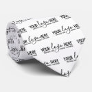 Custom Business Company Logo Promotional Pattern Neck Tie Custom Business Company Logo Promotional Pattern Neck Tie