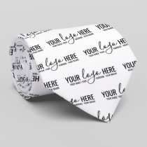 Custom Business Company Logo Promotional Pattern Neck Tie