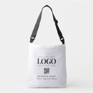 Custom Business Company Logo Qr Code Minimalist  Crossbody Bag