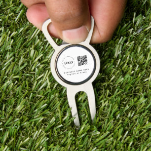 Custom Business Company Logo QR Code Minimalist Divot Tool