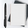 Custom Business Company Logo QR Code & Text Simple Black Ink Pen