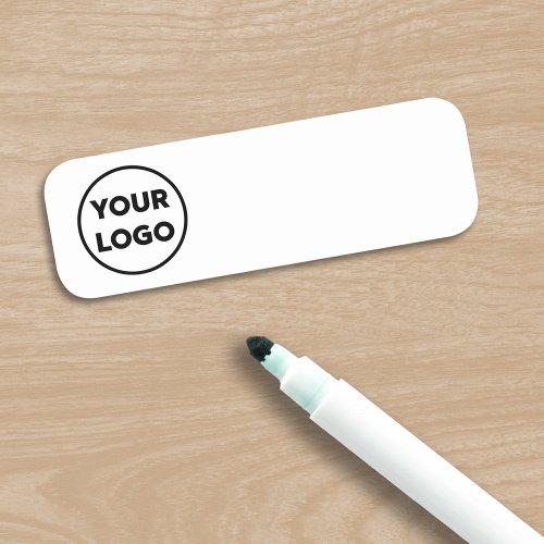 Custom Business Company Logo Reusable Dry Erase Name Tag