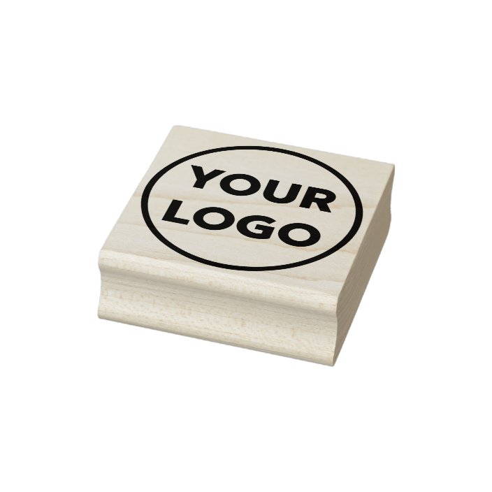 Custom Business Company Logo Rubber Stamp | Zazzle.com