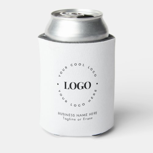 Custom Business Company Logo  Text Minimalist     Can Cooler