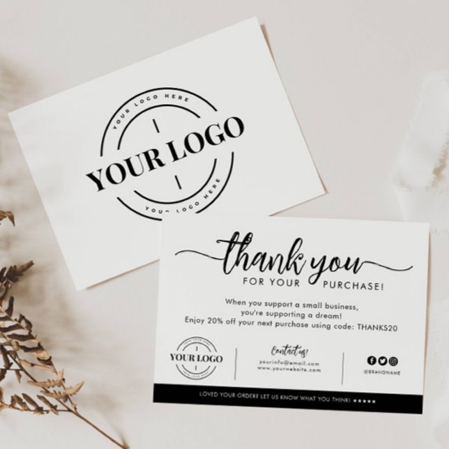 Custom Business Company Logo Thank You Purchase (Creator Uploaded)