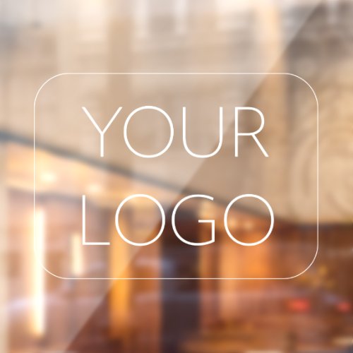 Custom Business Company Logo Window Cling