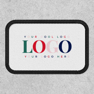Custom Business Company Rectangle Logo Colorful Patch