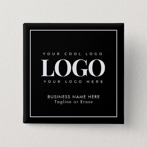 Custom Business Company Rectangle Logo Text Button
