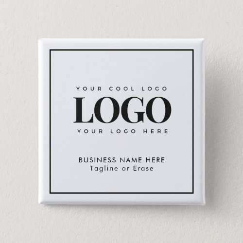 Custom Business Company Rectangle Logo Text Button