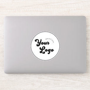 Custom Business Company Round Circle Logo Laptop S Sticker