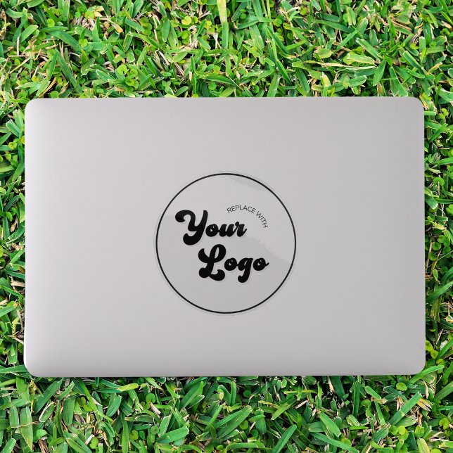 Custom Business Company Round Circle Logo Laptop Sticker (Creator Uploaded)