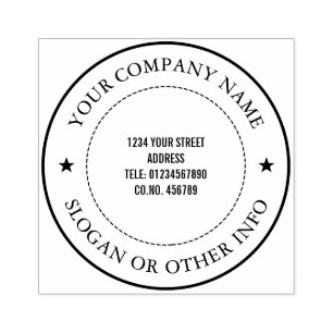 Custom Business Company Rubber Stamp