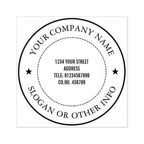 Custom Business Company Rubber Stamp