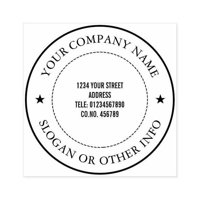 Custom Business Company Rubber Stamp (Imprint)