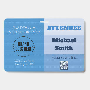 Custom Business Conference Expo Event Name Badge