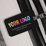 Custom Business Corporate Company Logo Branded Luggage Tag<br><div class="desc">Create your own custom luggage tag with your own company logo and promotional text. Available with a business card slot which makes it convenient to simply slip in your business card. Custom logo luggage tags make useful and lightweight corporate gifts for employees who travel often or for customers as promotional...</div>