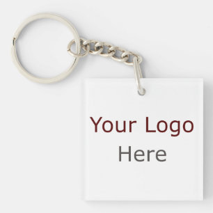 Custom Business Corporate Logo Branded Promotional Keychain