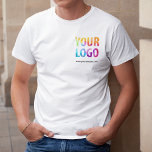 Custom Business Corporate Logo Employee Uniform T-Shirt<br><div class="desc">Promote your business on your t-shirt, wherever you go. Create your own custom branded t-shirt with your own company logo. The print can be placed on the front, pocket area, and the back. Wearing promotional t-shirts with your business logo at trade shows and other corporate events help others recognize members...</div>
