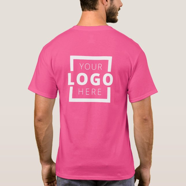 Custom Business Corporate Logo Employee Uniform T- T-Shirt (Back)