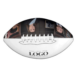 Custom Business Corporate Logo Photo Personalized Football