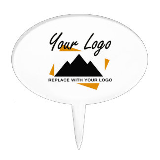 Custom Business Design Add Your Company Logo Cake Topper