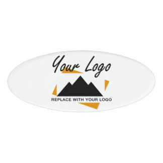 Custom Business Design Add Your Company Logo Name Tag
