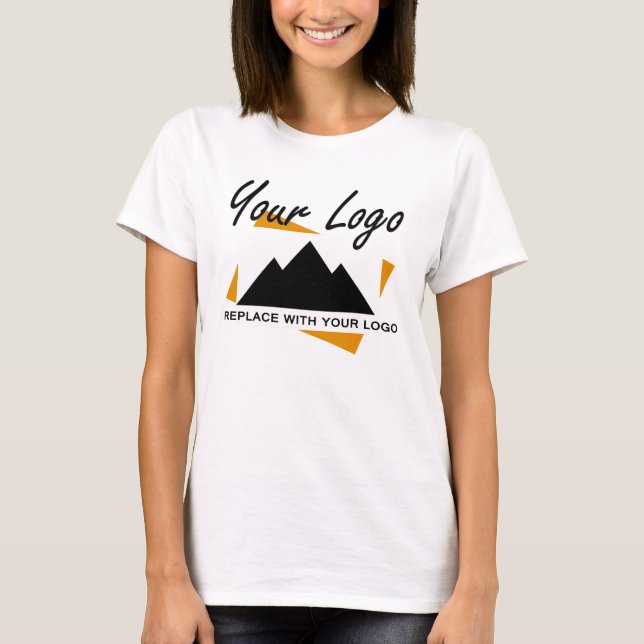 Custom Business Design Add Your Company Logo T-Shirt (Front)