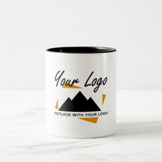 Custom Business Design Add Your Company Logo Two-Tone Coffee Mug