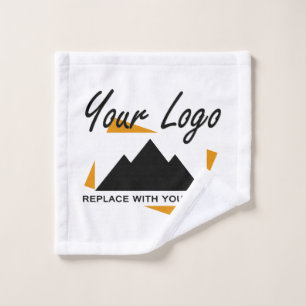 Custom Business Design Add Your Company Logo Wash Cloth