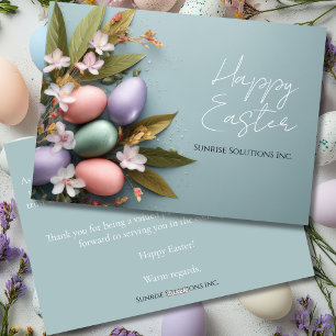Custom Business Easter Greeting Card 