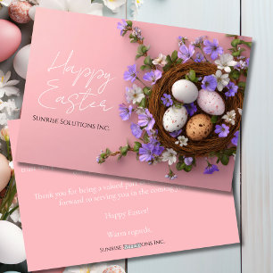 Custom Business Easter Greeting Card 