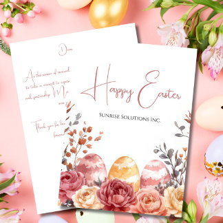 Custom Business Easter Greeting Card