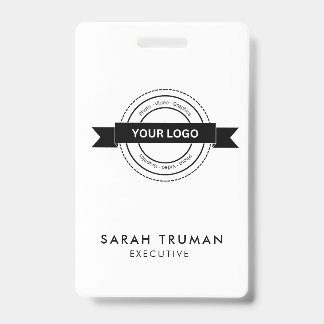 Custom Business Employee Card Minimalist & Modern  Badge