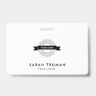 Custom Business Employee Card Minimalist & Modern  Badge