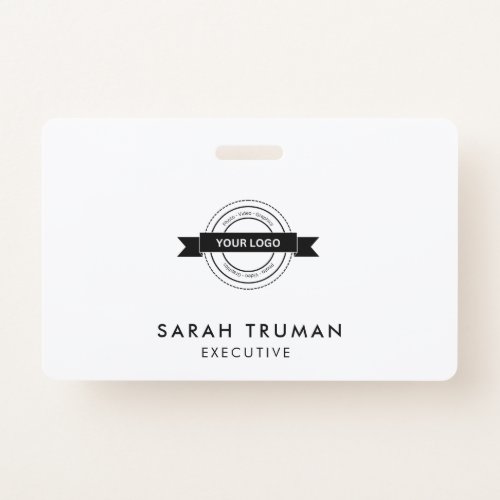 Custom Business Employee Card Minimalist  Modern  Badge