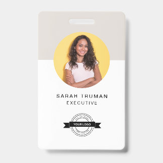 Custom Business Employee Card Minimalist & Modern Badge