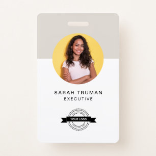 Custom Business Employee Card Minimalist & Modern Badge