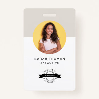 Custom Business Employee Card Minimalist & Modern Badge