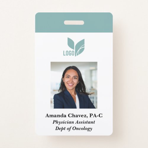 Custom Business Employee Photo Name Badge