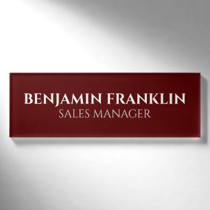 Custom Business Employee Professional Name Tag Pin