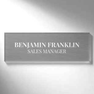 Custom Business Employee Professional Name Tag Pin