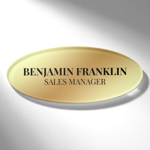 Custom Business Employee Professional Name Tag Pin