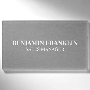 Custom Business Employee Professional Name Tag Pin