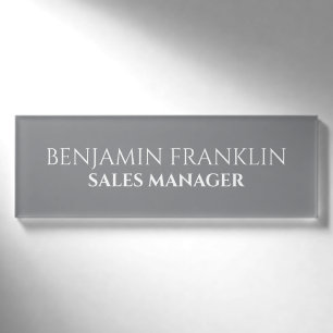 Custom Business Employee Professional Name Tag Pin
