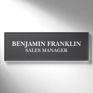 Custom Business Employee Professional Name Tag Pin