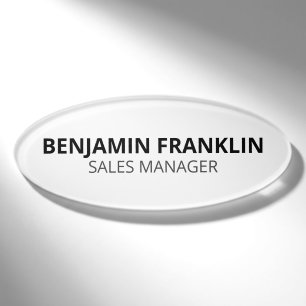 Custom Business Employee Professional Name Tag Pin
