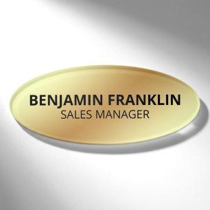 Custom Business Employee Professional Name Tag Pin